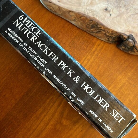 NEW. Vintage 6 Piece MCM Wood Nutcracker Utensil Set - Picture 8 of 8